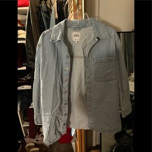 Zara denim shirt